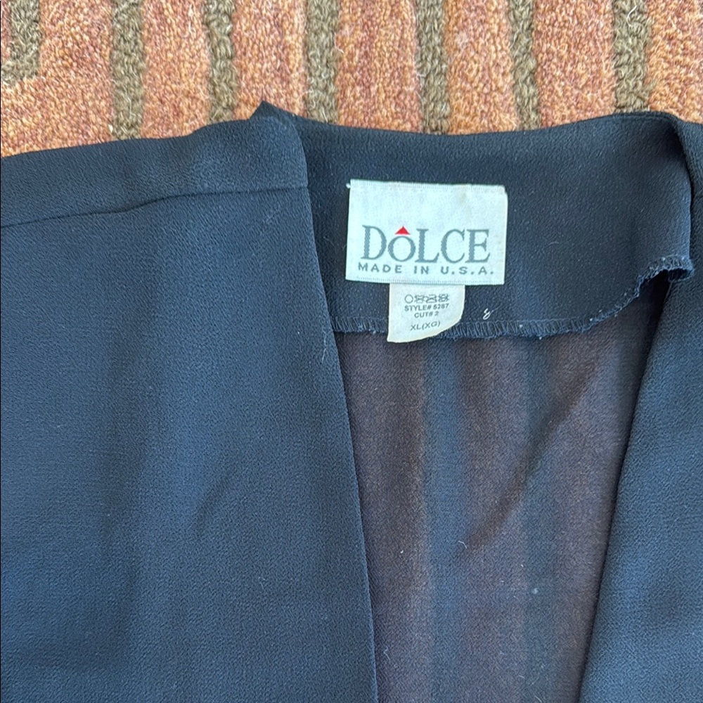 Black Blazer with Embellished Hem - Picture 2 of 8